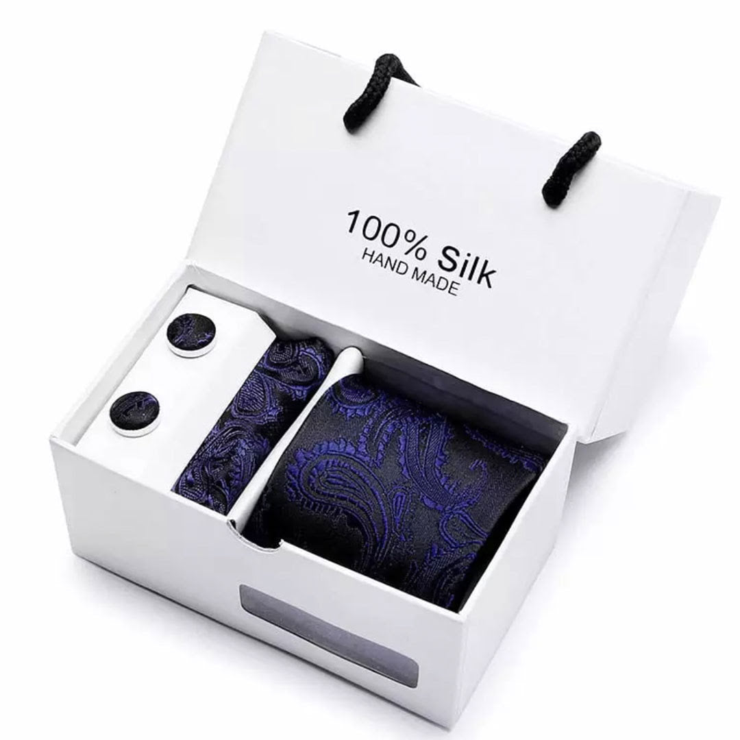 New Plaid Men Ties Set