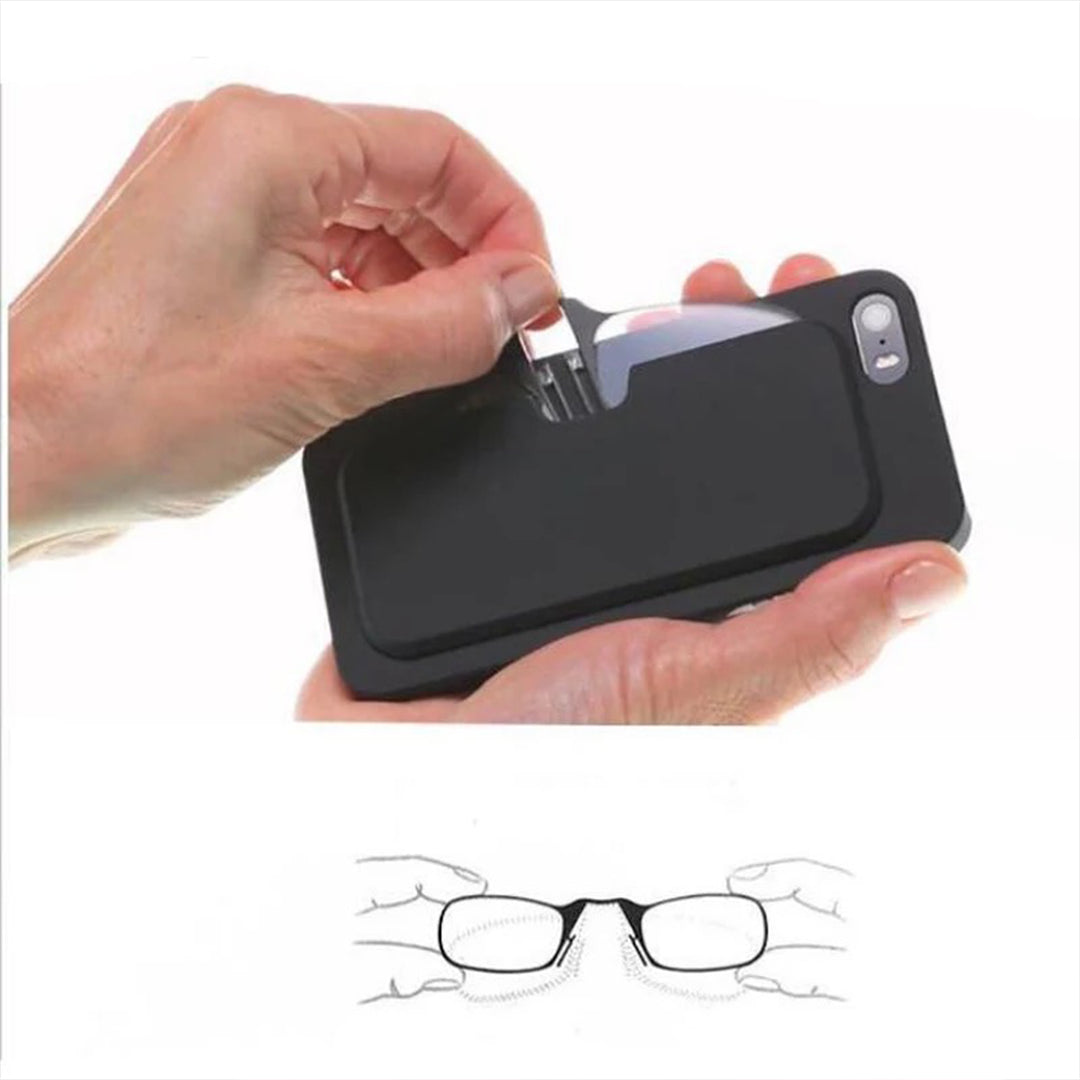 Mini Legless Folding Nose Clip Glasses For Phone