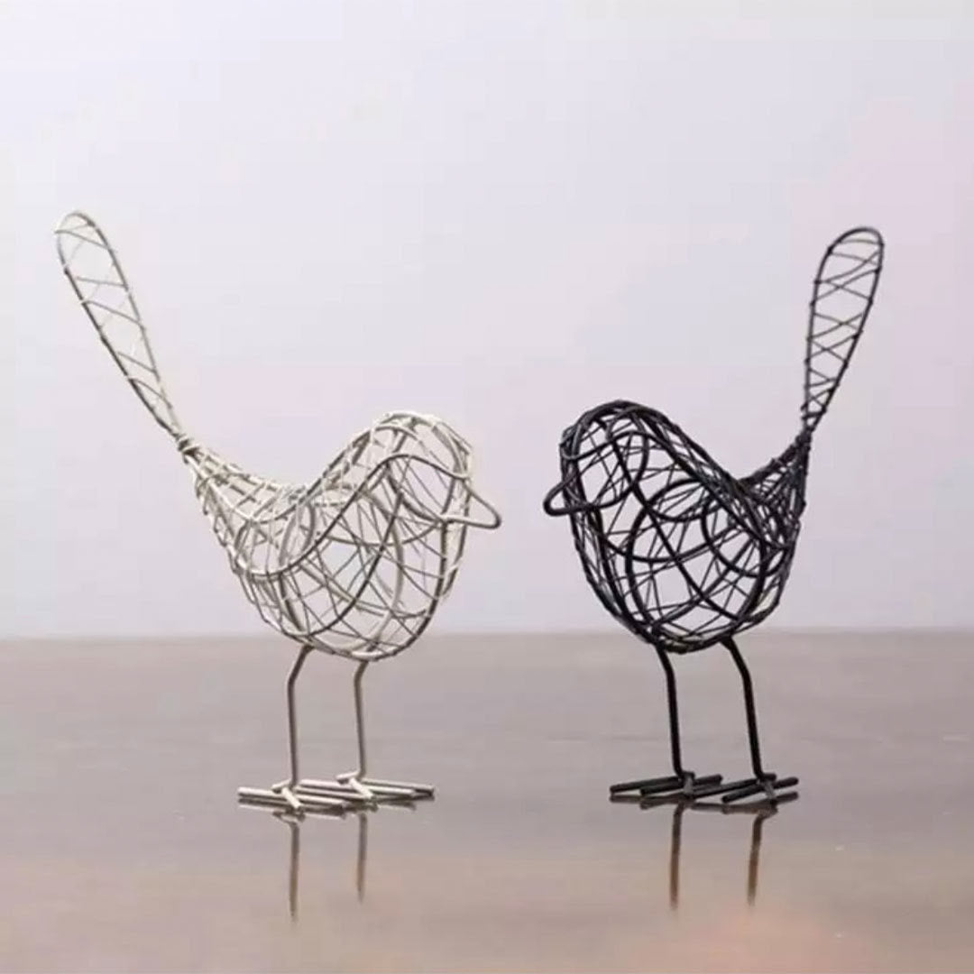 Mini Iron Bird Figurine