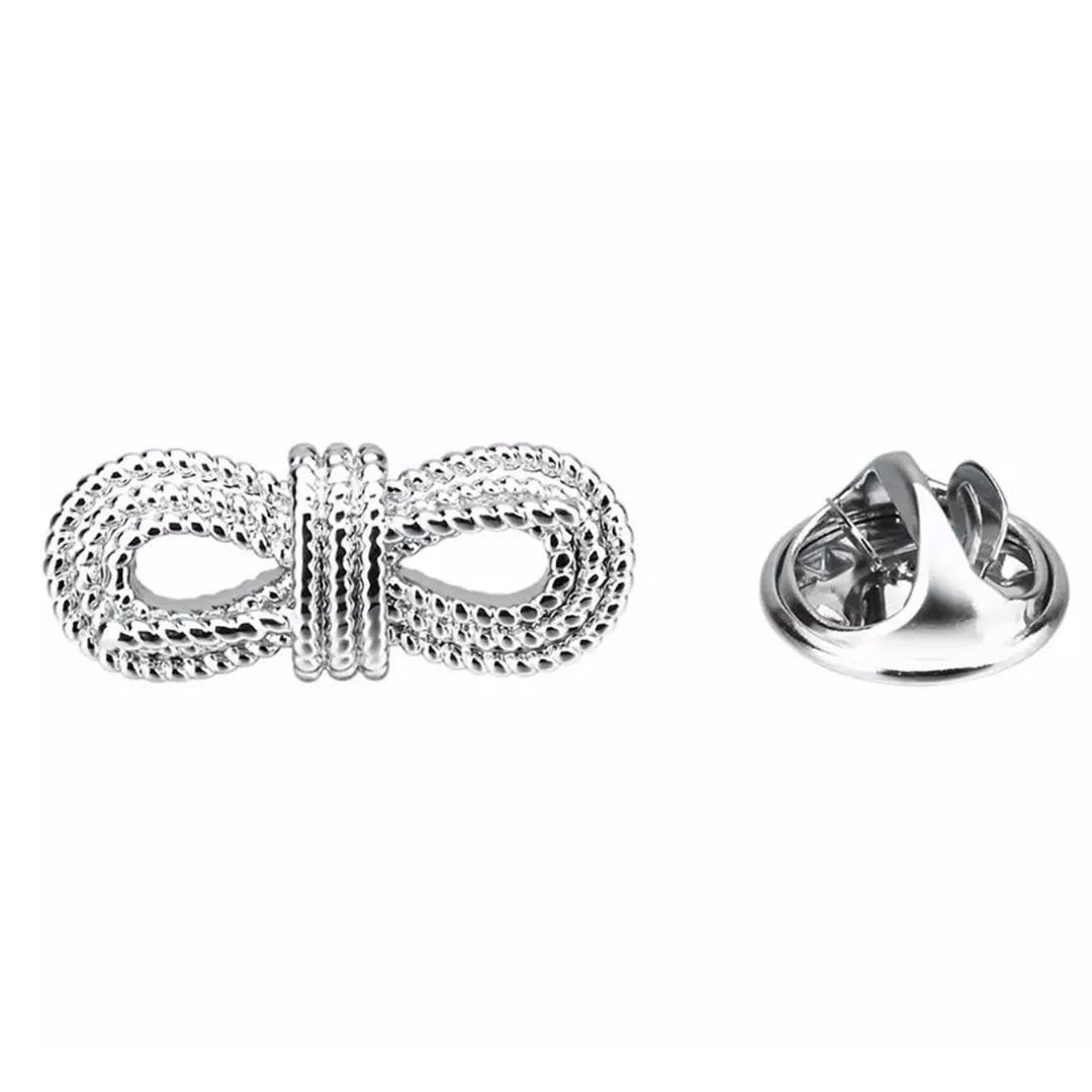 Bow Silver Lapel