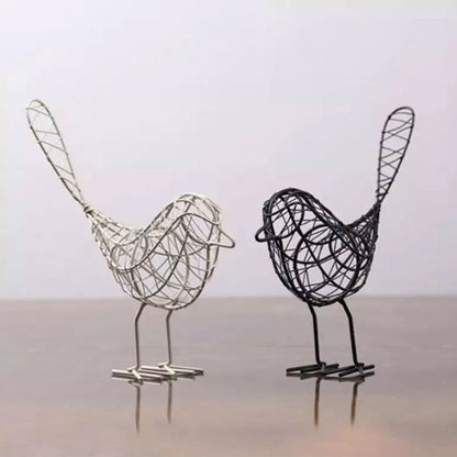 Mini Iron Bird Figurine