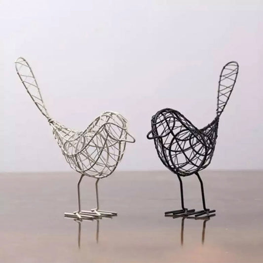 Mini Iron Bird Figurine