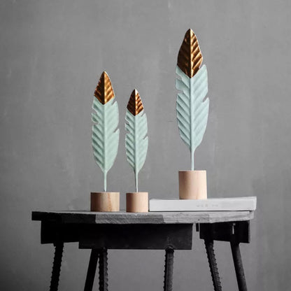 Modern Feather Wooden